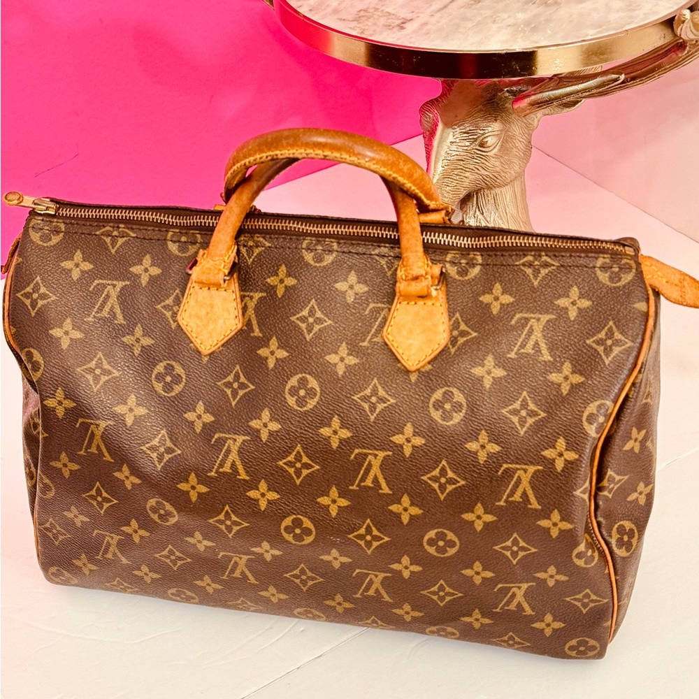 Louis Vuitton Speedy 35  Brown Monogram Handbag